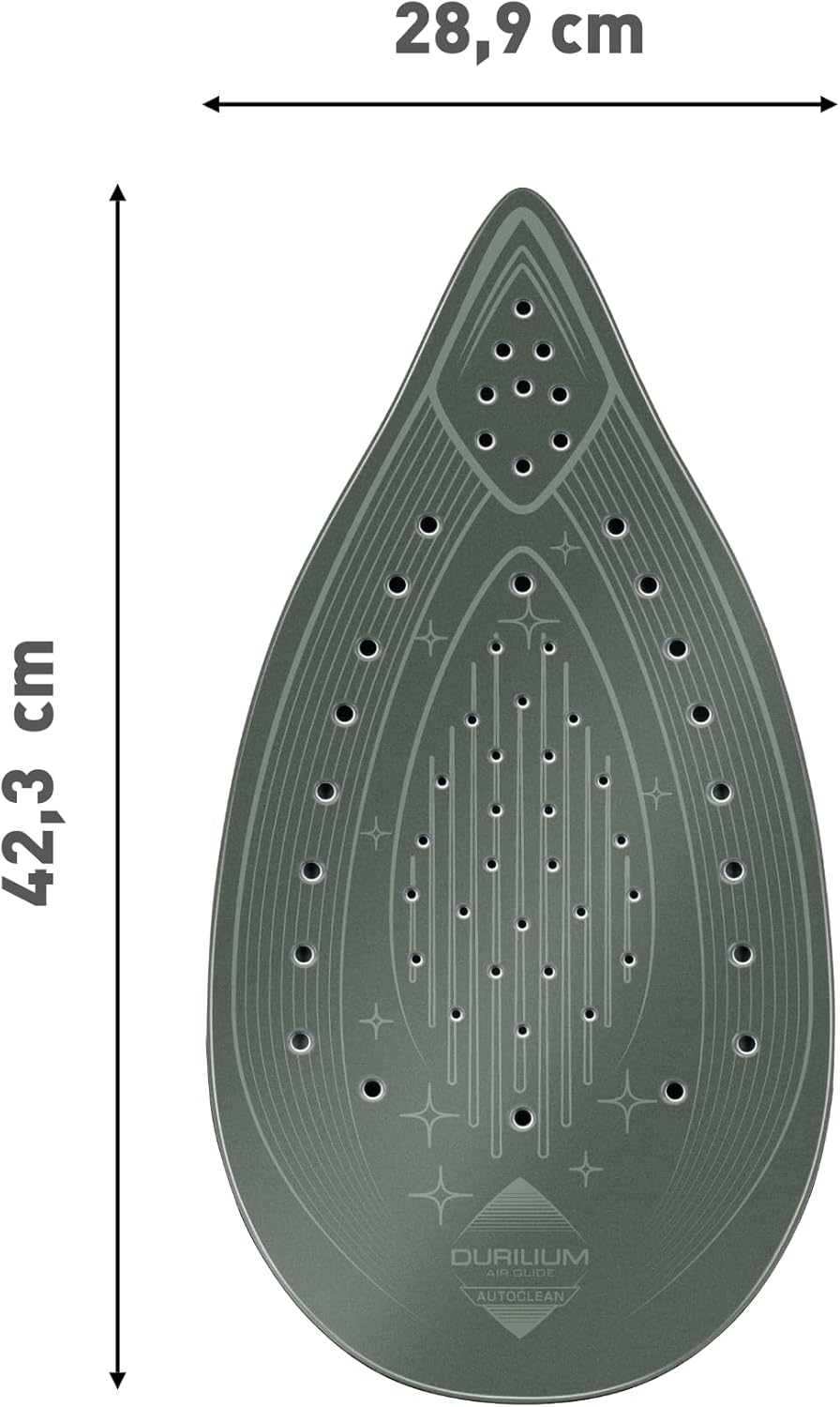 Tefal Dampfbügelstation Pro Express Ultimate, 7,7 Bar, 155 g/Min. Kontinuierlicher Dampf, 500 g/Min. Extra-Dampfstoß, 2600 Watt, Kalk-Kollektor, Bügeleisen Dampfstation, weiß/grau, GV9567