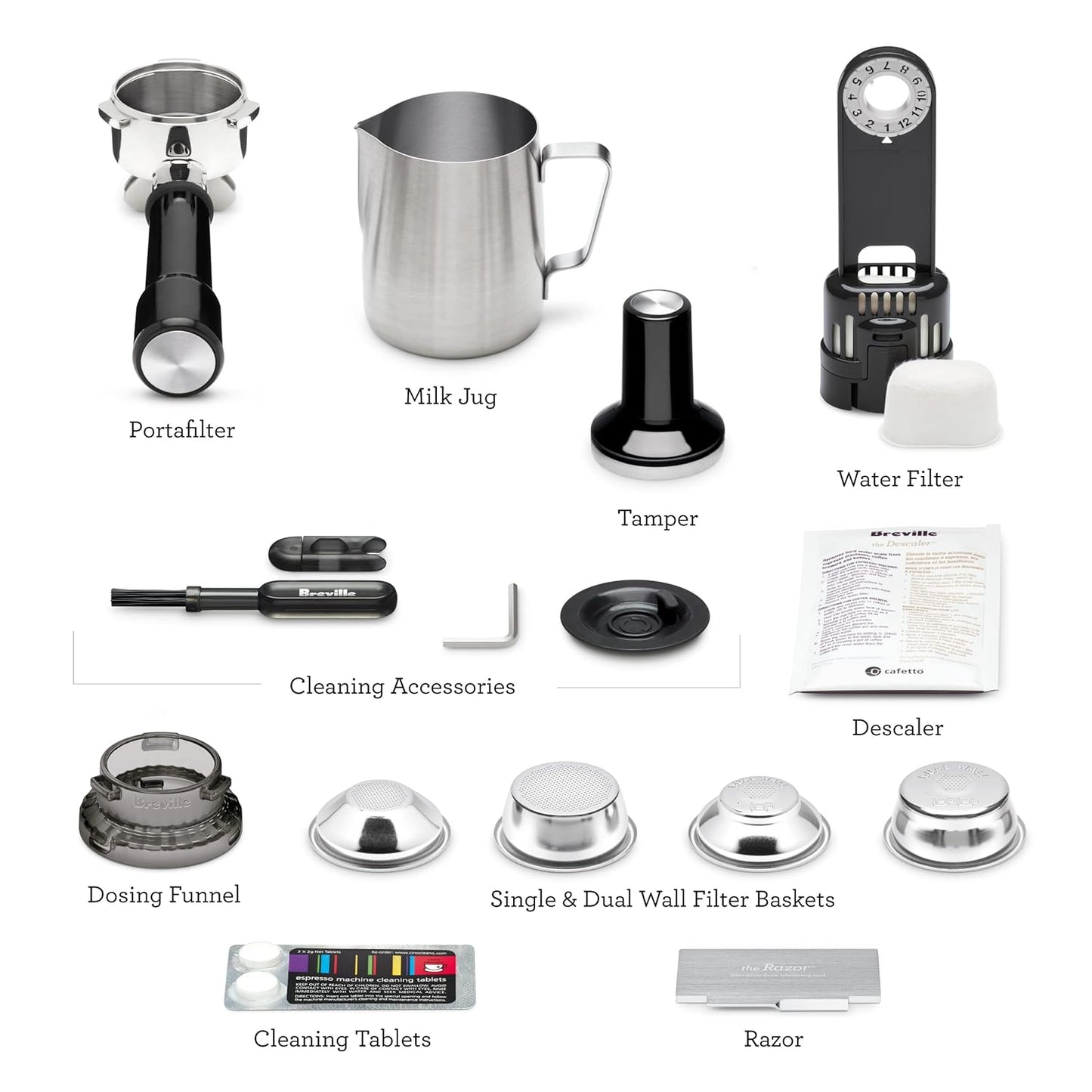 Breville Barista Express Espresso Machine BES870BSXL, Black Sesame