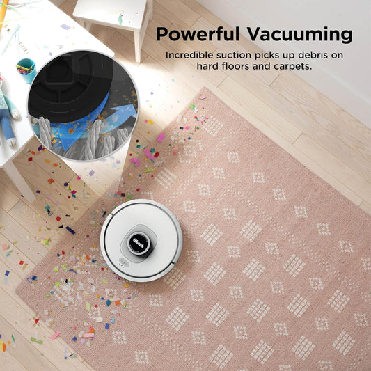 Shark Matrix Clean | Robot Vacuum Cleaner with Powerful Suction for Pet Hair, Rugs, Carpets & Hard Floors | Self-Empty Base | 60-Day Capacity | Voice Control | LiDAR Navigation | Cool Grey | AV2511AE