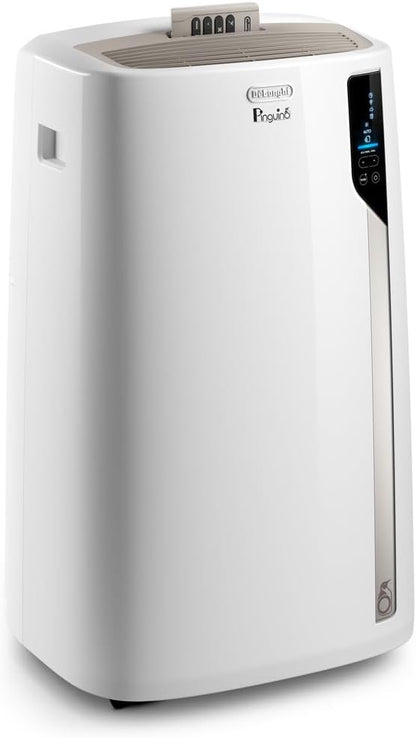 De'Longhi Pinguino mobile Klimaanlage PACEL110ERFWiFi, mobiles Klimagerät, Räume bis 100 m³, Entfeuchtungsfunktion, 11.000 BTU/h, Alexa & Google Assistant, Gas R290, Klasse A, 2,9 kW, Weiß