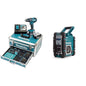 Makita DHP482RFX9 Schlagbohrschrauber 18V / 3,0 Ah, 2 Akkus plus Ladegerät im Alukoffer, Petrol, 96-tlg. Zubehör-Set
