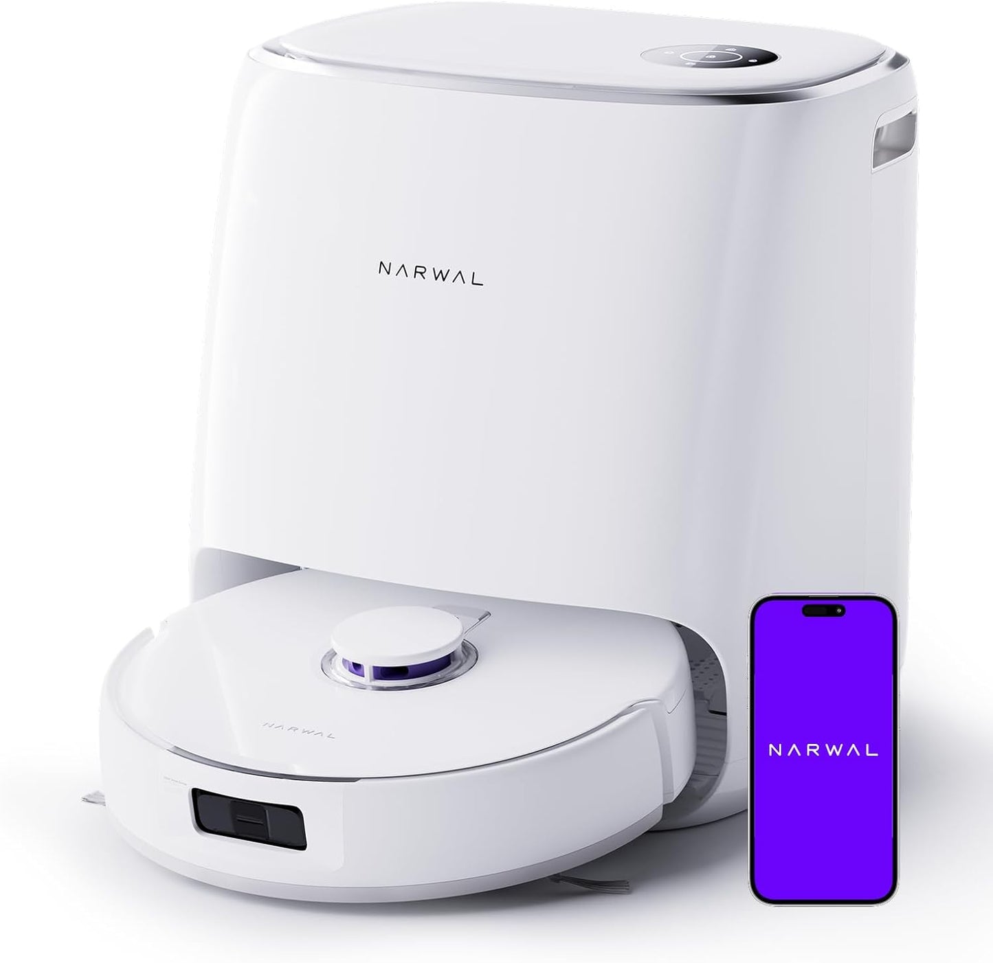 NARWAL Freo X Ultra Saugroboter mit Wischfunktion, Wischroboter Selbstreinigend mit 8.200 Pa Saugkraft, All-in-One-Station, Verwicklungsfrei, DirtSense, 3D-Strukturlicht, Staubaufbewahrung