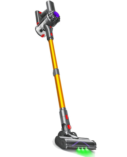 Ivormentico Akku Staubsauger, Staubsauger Kabellos 50Mins/40KPA/450W, Akkustaubsauger mit Geen LED, Kabelloser Staubsauger mit Aufgerüstete Bodenbürste, Staubsauger Akku für Tierhaare, Dunkelblau