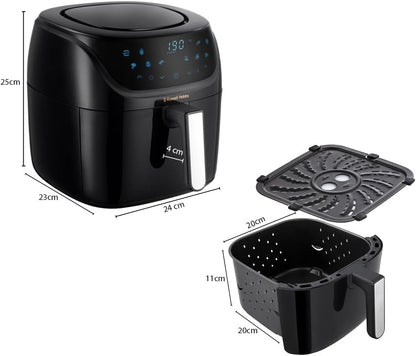Russell Hobbs Heißluftfritteuse L 4L Rapid AirFryer [sehr kleines Gehäuse/7 Kochfunktionen/10 Programme] SatisFry (spülmaschinenfest, max 220°C, Fritteuse ohne Öl, Grillen,Backen,Braten etc) 27160-56