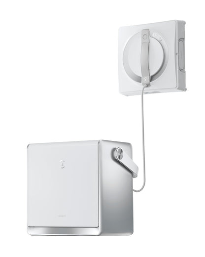 ECOVACS WINBOT MINI Fensterputzroboter, kompaktes Design, Doppel-Düsen mit Ultraschall-Zerstäubung, 9-Stufen-Schutzsystem, intelligente Pfadplanung, 4 Reinigungsmodi, Anti-Rutsch-System, Weiß