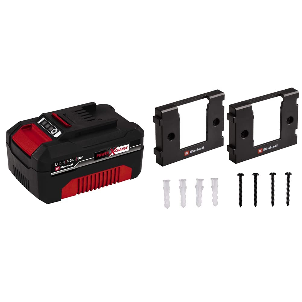 Original Einhell Akku PXC-Twinpack 4,0 Ah Power X-Change (Li-Ion, 18 V, 2x 4,0 Ah, für alle PXC-Geräte geeignet, proaktives Batteriemanagement, situativ angepasste Ladezyklen)