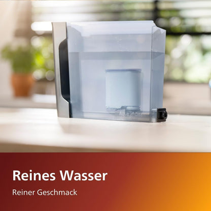 Philips AquaClean Filter, Kalkschutz, natürliche Kalkentfernung, verbesserter Kaffeegeschmack, einfache Installation, bis zu 5.000 Tassen ohne Entkalken, Click&Go-System, 2x Filter im Set (CA6903/22)