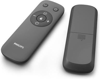 Philips Oszillierender Turmventilator 5000 Serie, 105 cm, Fernbedienung, Timer, 3 Geschwindigkeiten, 3 Modi, 40W, leistungsstarker leiser Luftstrom, geeignet als Aroma-Diffuser, grau (CX5535/11)