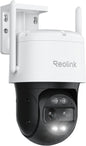Reolink 4K 8MP Wi-Fi 6 PTZ Überwachungskamera Aussen mit Dual-Objektiv, Auto-Tracking, Smarte Personen-/Fahrzeug-/Tiererkennung, 6X Hybrid-Zoom, Farbnachtsicht, 2-Wege-Audio, TrackMix WiFi