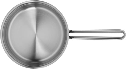 WMF Provence Plus Topfset Induktion 5-teilig, Kochtopf Set unbeschichtet mit Glasdeckel, für alle Herdarten geeignet, Induktions Töpfe Set, ohne Skalierung, Cromargan Edelstahl poliert