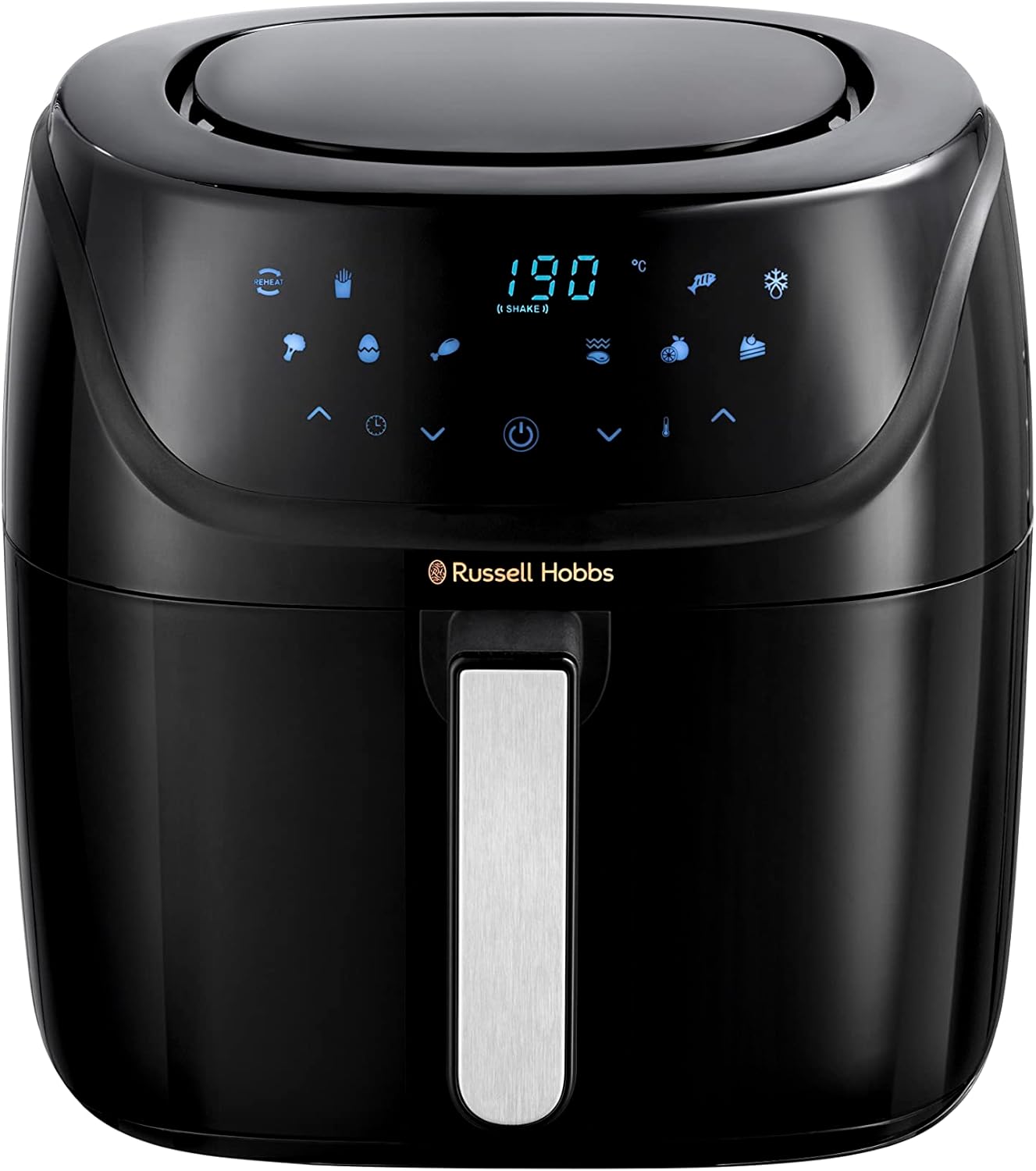Russell Hobbs Heißluftfritteuse L 4L Rapid AirFryer [sehr kleines Gehäuse/7 Kochfunktionen/10 Programme] SatisFry (spülmaschinenfest, max 220°C, Fritteuse ohne Öl, Grillen,Backen,Braten etc) 27160-56