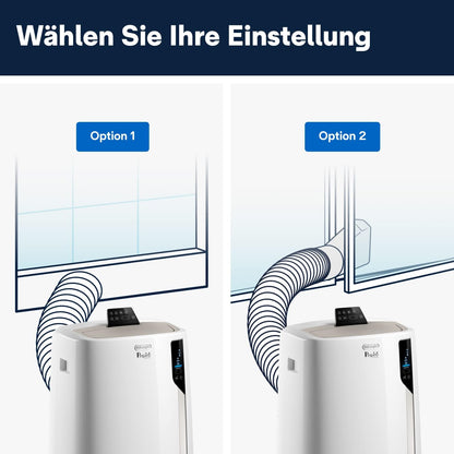 De'Longhi Pinguino PAC EL112 CST WiFi, Mobile Klimaanlage mit MyEcoRealFeel-Technologie für Räume bis zu 110 m³,11.000 BTU/h, 2,9 kW, 63 dB, Entfeuchtungsfunktion, A+, App- und Sprachsteuerung, Weiß