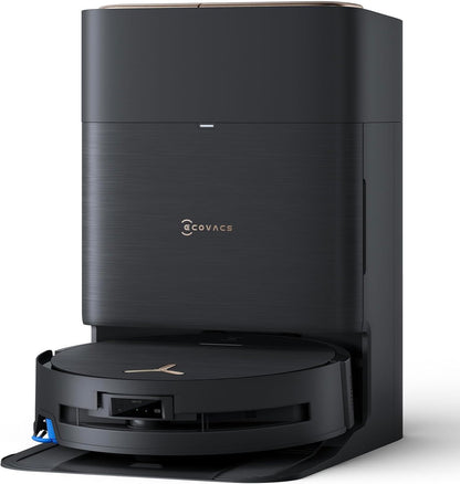 ECOVACS DEEBOT X9 PRO Omni Saugroboter mit Wischfunktion, 16.600 Pa, OZMO Roller, ZeroTangle 3.0,TruEdge 2.0, Heißwasser-Moppwäsche, Heißlufttrocknung, All-in-One Omni Station, YIKO-GPT