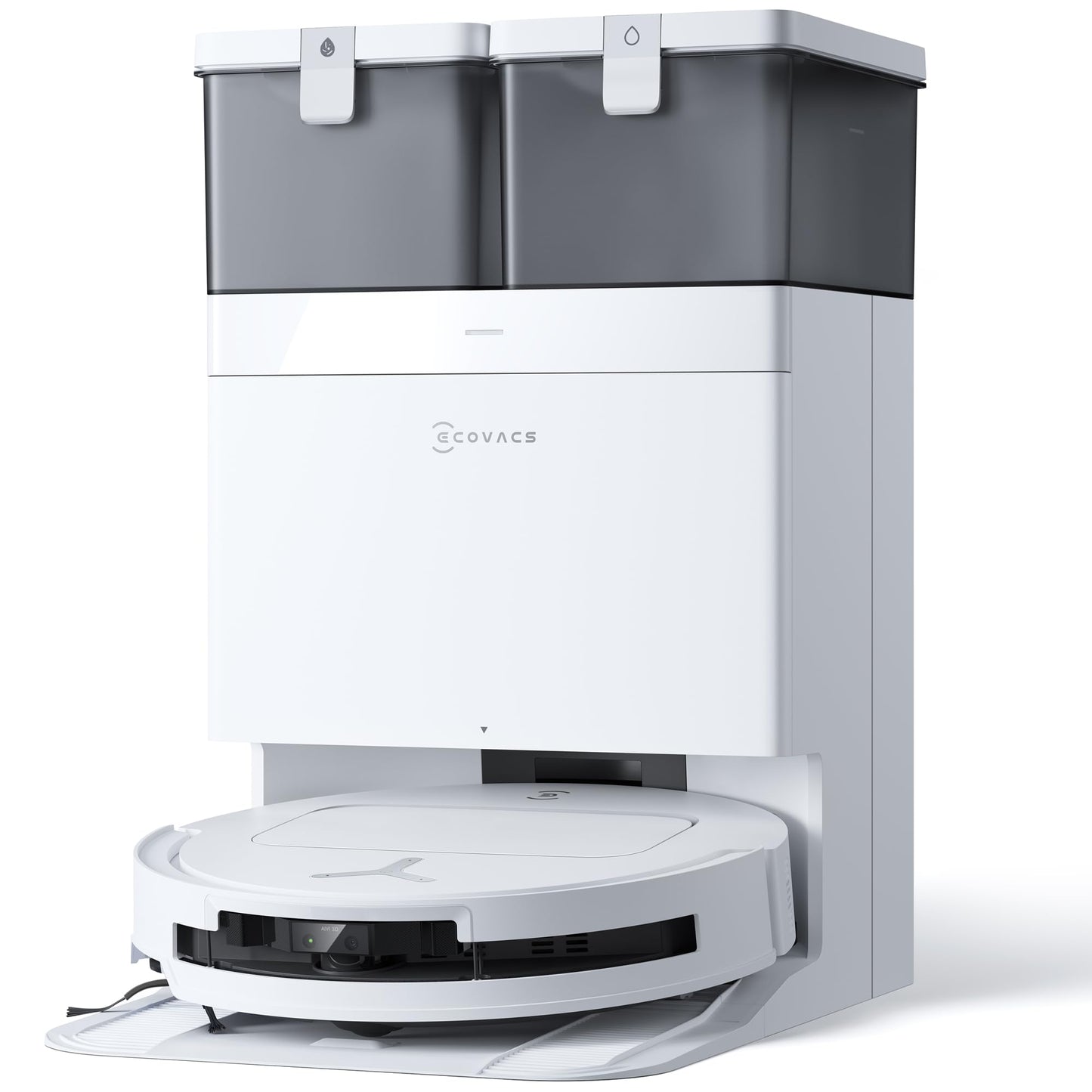 ECOVACS DEEBOT T50 PRO Omni Saugroboter mit Wischfunktion, Ausfahrende Seitenbürste und Wischmopp, 15.000 Pa, T30 PRO OMNI-Upgrade, Auto Zugabe von Reinigungslösung, Moppwäsche mit 75°C heißem Wasser