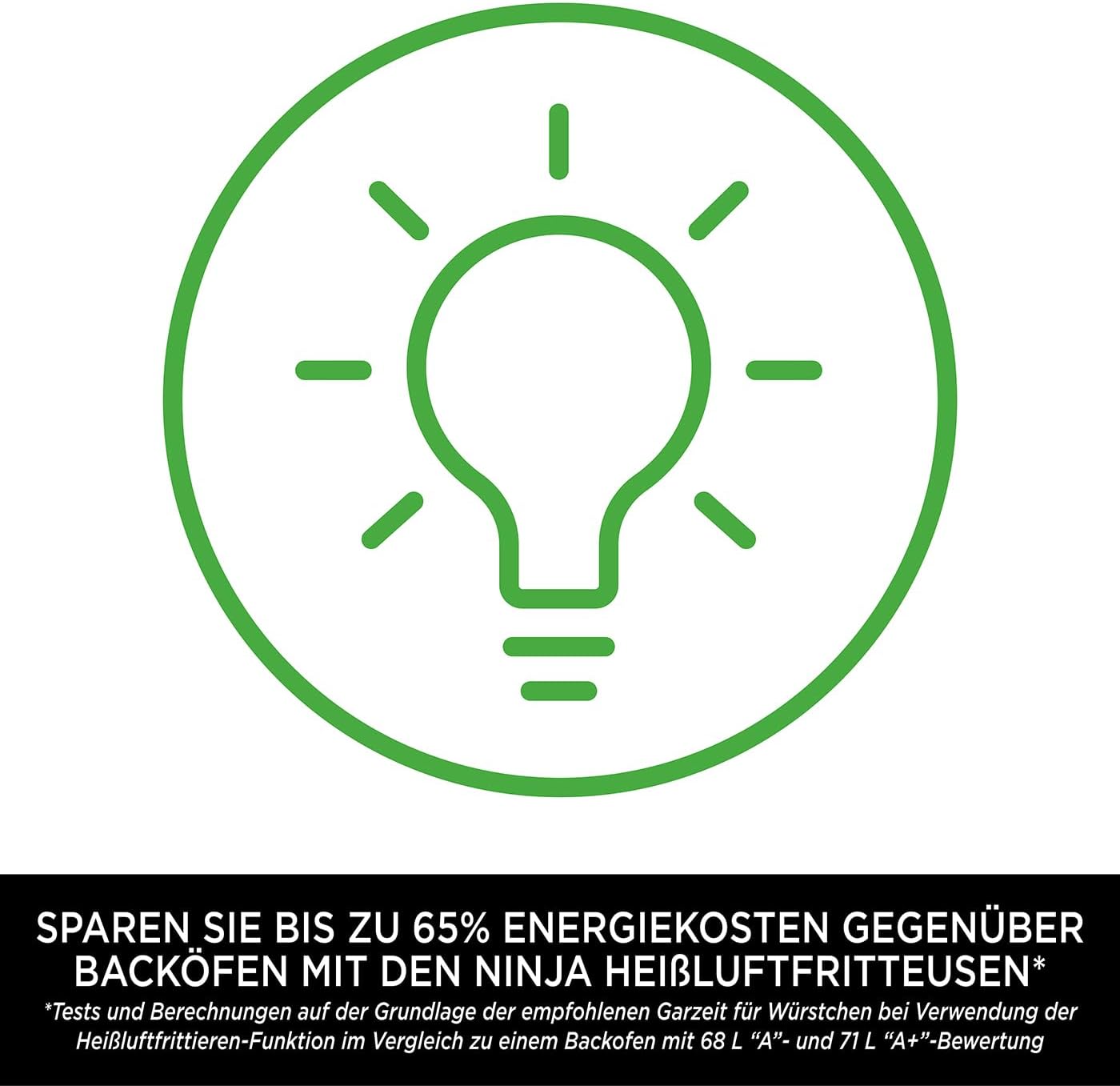 Ninja Foodi MAX Dual Zone Digitale Heißluftfritteuse, 9,5L Airfryer, 2 Fächer, Antihaftbeschichtung, spülmaschinenfeste Körbe, 6-in-1, 8 Portionen, Schwarz AF400EU