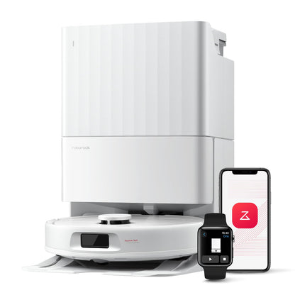 roborock Qrevo Serie Saugroboter mit Wischfunktion, 8000Pa Saugkraft(verbessert von Qrevo S), Anti-Verfilzungs-Seitenbürste, Hindernisvermeidung, LiDAR-Navigation, All-in-One Dock,Schwarz(QV 35A Set)