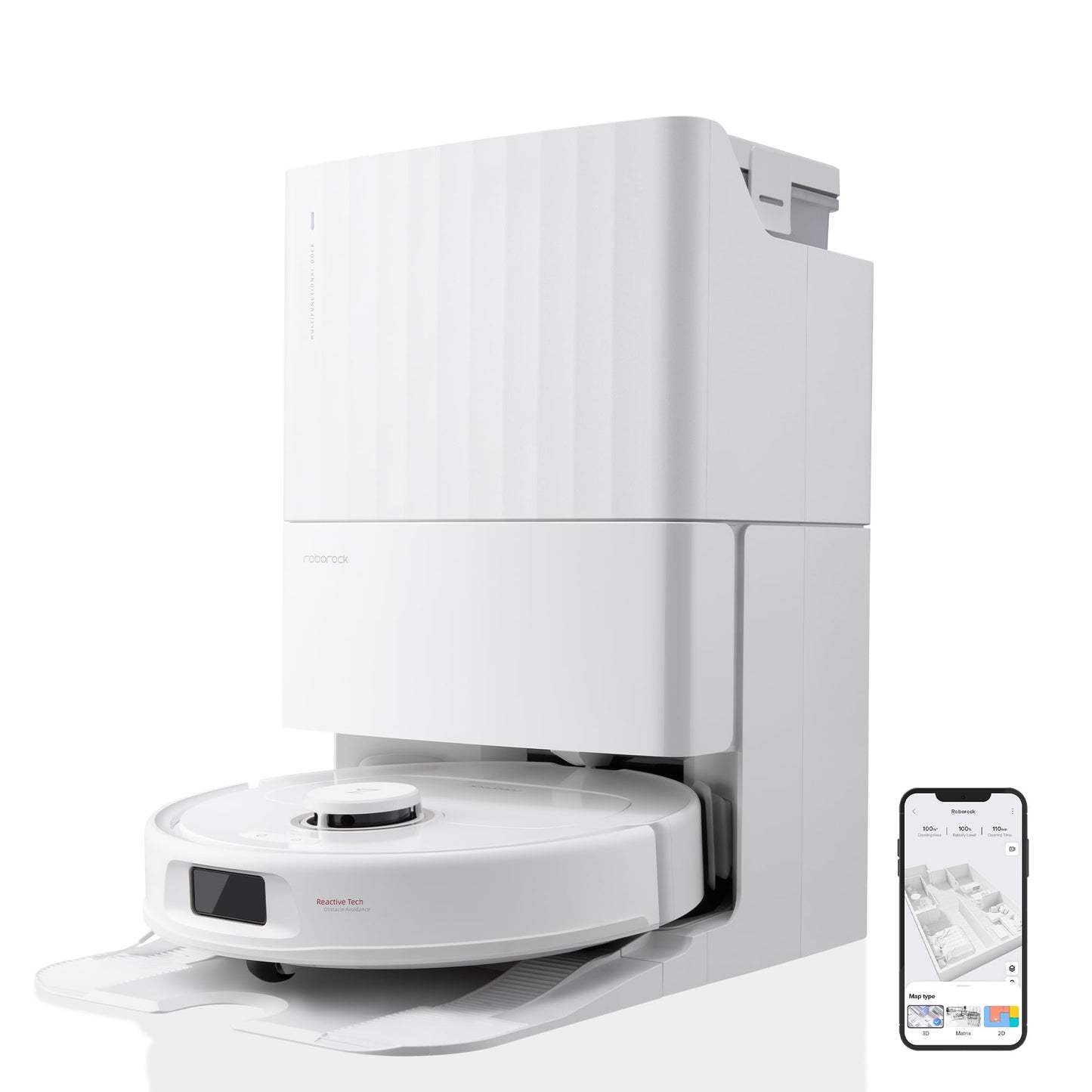 roborock Qrevo Pro Saugroboter mit Wischfunktion&Hebarem Wischmopp, FlexiArm Design Kantenreinigung, 7.000 Pa, 60 °C Heißwasser-Moppwäsche, Individuelle Teppichstrategie(Schwarz)