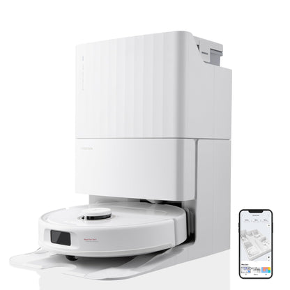 roborock Qrevo Pro Saugroboter mit Wischfunktion&Hebarem Wischmopp, FlexiArm Design Kantenreinigung, 7.000 Pa, 60 °C Heißwasser-Moppwäsche, Individuelle Teppichstrategie(Schwarz)