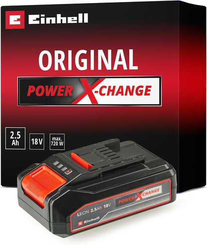 Original Einhell Akku PXC-Twinpack 4,0 Ah Power X-Change (Li-Ion, 18 V, 2x 4,0 Ah, für alle PXC-Geräte geeignet, proaktives Batteriemanagement, situativ angepasste Ladezyklen)