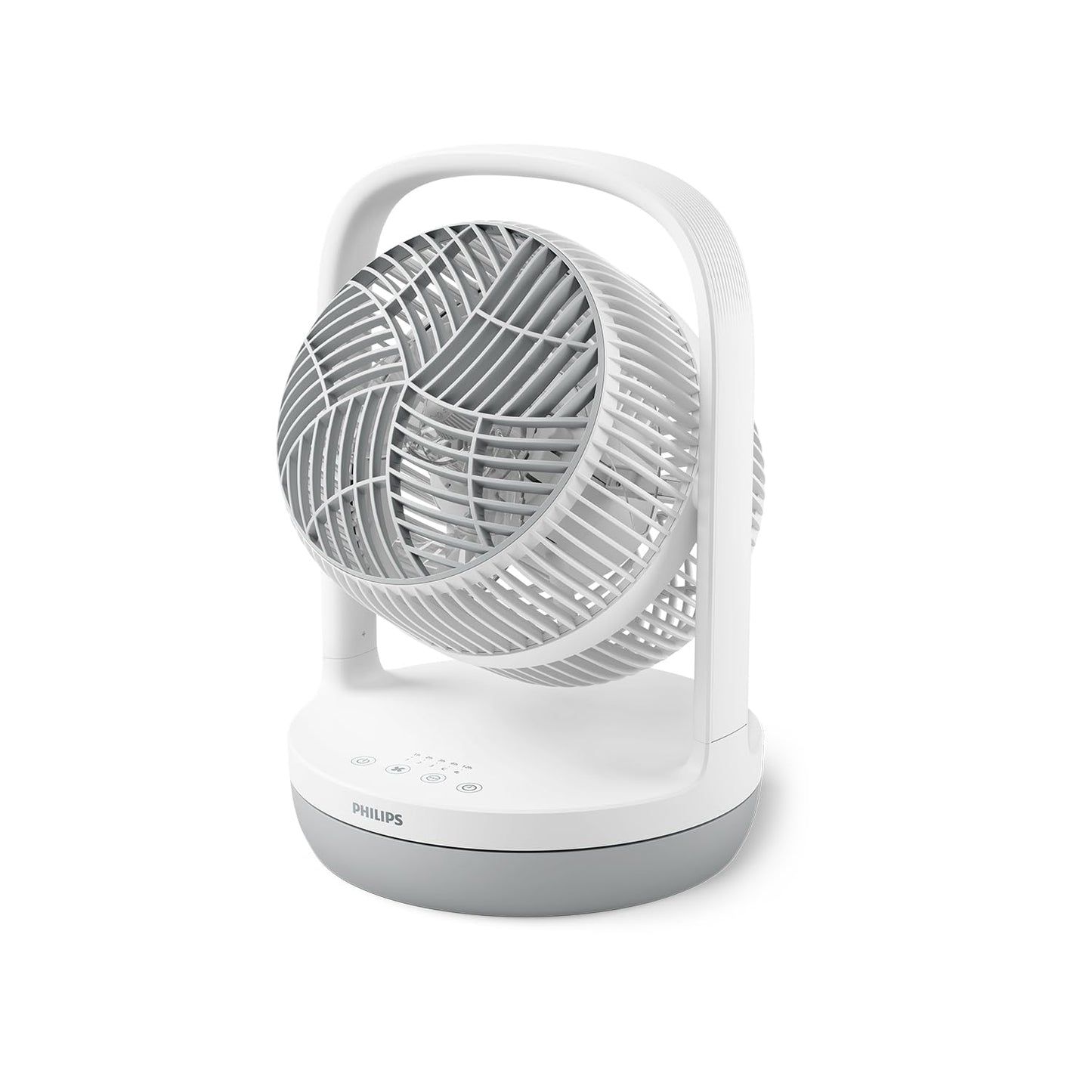 Philips Oszillierender Turmventilator 5000 Serie, 105 cm, Fernbedienung, Timer, 3 Geschwindigkeiten, 3 Modi, 40W, leistungsstarker leiser Luftstrom, geeignet als Aroma-Diffuser, grau (CX5535/11)