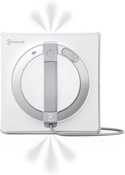 ECOVACS WINBOT W2 PRO Fensterputzroboter, 3-Düsen-Wassersprüher, 10-Stufen-Schutzsystem, Win-SLAM 4.0 Pfadplanung, Steady-Climbing-System, Kanten-Erkennung, App-Steuerung, Weiß