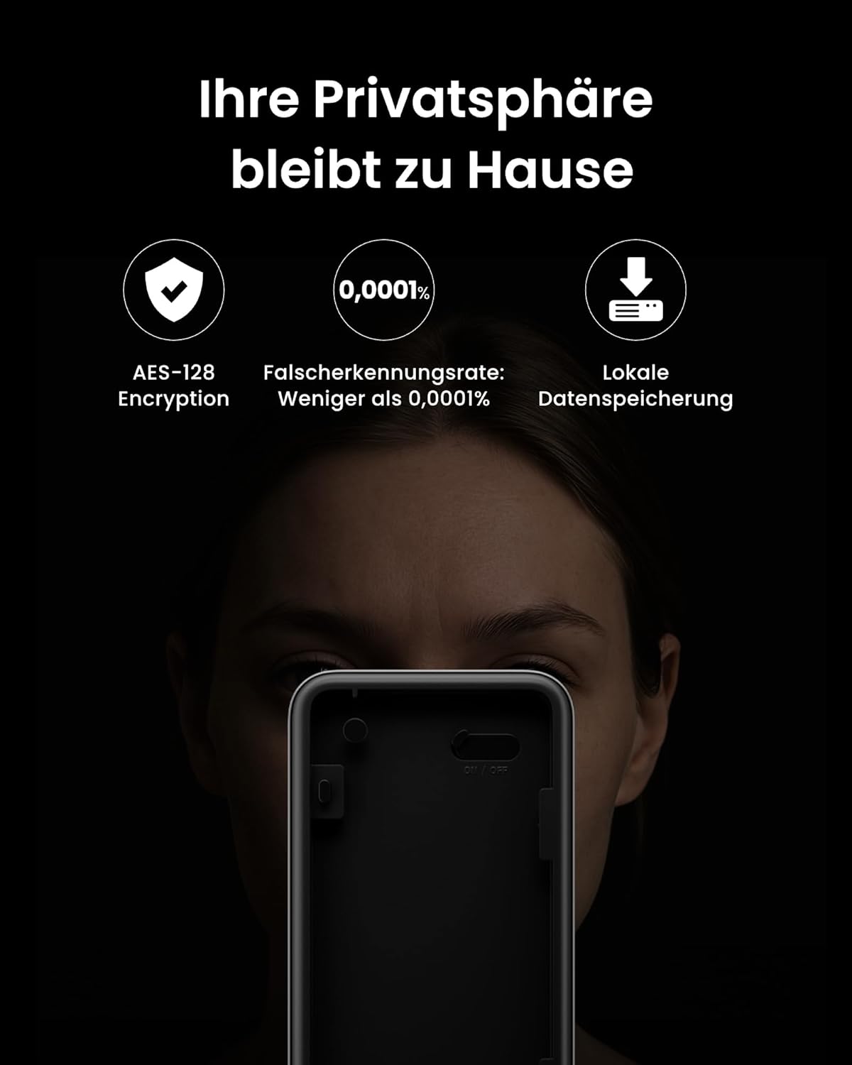 SwitchBot WLAN Smart Lock Ultra mit Keypad Vision, 3D-Gesichts-/Fingerabdruckerkennung, Elektronisches Türschloss mit Aufladbarem Akku, Öffnen per Gesicht, Fingerprint, Code, Alexa, unterstützt Matter