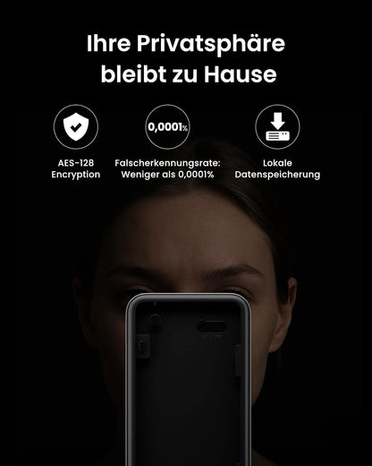 SwitchBot WLAN Smart Lock Ultra mit Keypad Vision, 3D-Gesichts-/Fingerabdruckerkennung, Elektronisches Türschloss mit Aufladbarem Akku, Öffnen per Gesicht, Fingerprint, Code, Alexa, unterstützt Matter