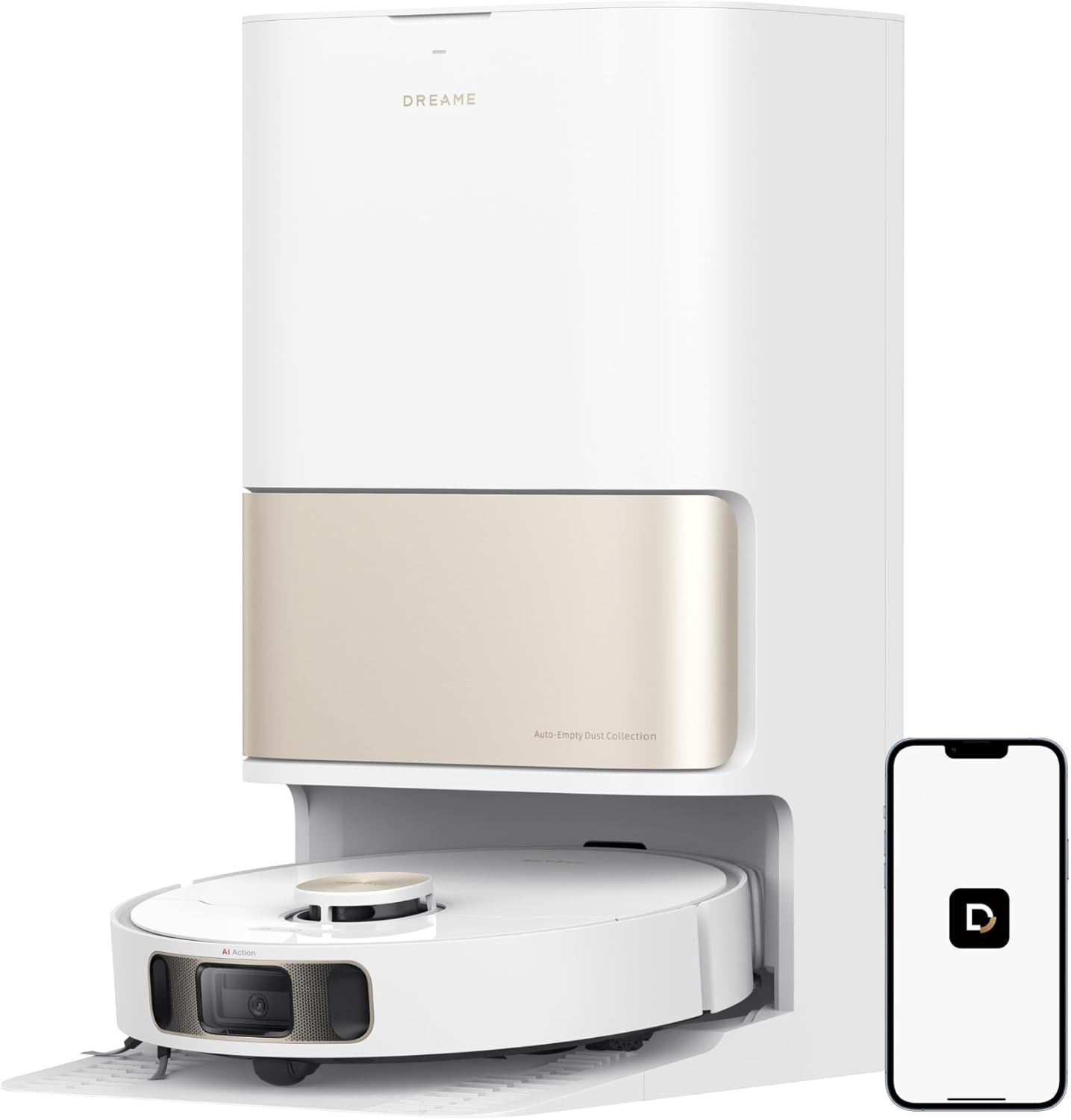 dreame L10s Pro Ultra Heat Saugroboter mit Wischfunktion, Automatische Moppreinigung mit heißem Wasser, Moppverlängerung, 7.000 Pa Saugkraft, Doppelte Mopp- und Bodenreinigung, Teppicherkennung