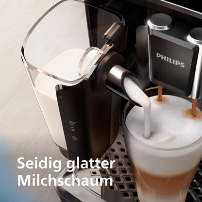 Philips Kaffeevollautomat Serie 5400 – Genießen Sie 12 Getränke, schnell reinigendes LatteGo, intuitives TFT-Display, anpassbare Kaffeeeinstellungen, erstklassiges Küchendesign (EP5441/50)