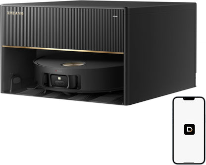 dreame X50 Master Staubsaugerroboter mit 24,9cm Basisstation, automatisches Nachfüllen und Entleeren, Nachlaufsystem, AI Hindernisvermeidung und 360° Navigation, 20.000 Pa