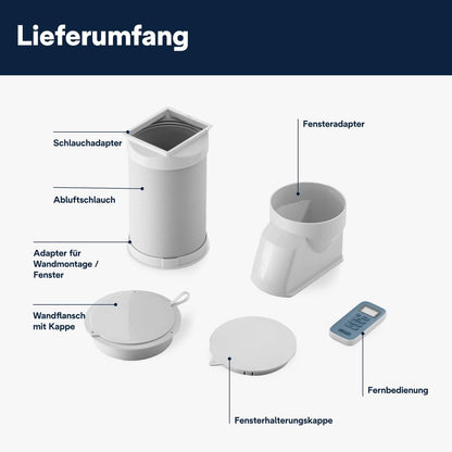 De'Longhi Pinguino Compact ES72 YOUNG, Mobiles Klimagerät, 8.300 BTU/h, für Räume bis zu 60m3, Entfeuchtungsfunktion, 24-Stunden-Timer, Energieeffizienzklasse A, Weiß