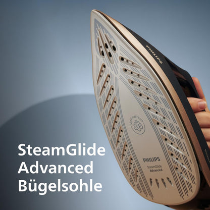 Philips PerfectCare 6000 Series Dampfbügelstation, Leistungsstarker Dampf, Kompaktes Design, 1,8L Abnehmbarer Wassertank, SteamGlide Advanced Bügelsohle (PSG6064/80)