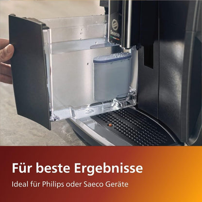 Philips AquaClean Filter, Kalkschutz, natürliche Kalkentfernung, verbesserter Kaffeegeschmack, einfache Installation, bis zu 5.000 Tassen ohne Entkalken, Click&Go-System, 2x Filter im Set (CA6903/22)