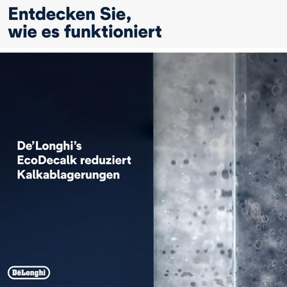 De'Longhi EcoDecalk Entkalker DLSC500, 5 Entkalkungs Dosen, Kaffee Maschinen Entkalker, Kaffee Maschinen Wartungs Zubehör, Pflanzliche Inhaltsstoffe, Flasche mit 5 Dosen, 500ml