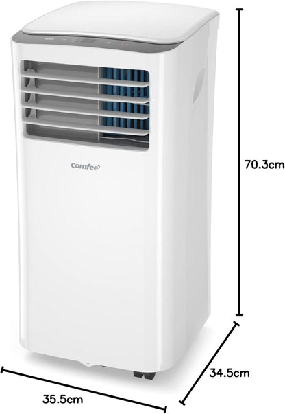 Comfee Mobiles Klimagerät MPPH-07CRN7, 7000 BTU 2,0kW, Kühlen&Ventilieren&Entfeuchten, Raumgröße bis 68m³(25㎡), Mobile Klimaanlage mit Abluftschlauch