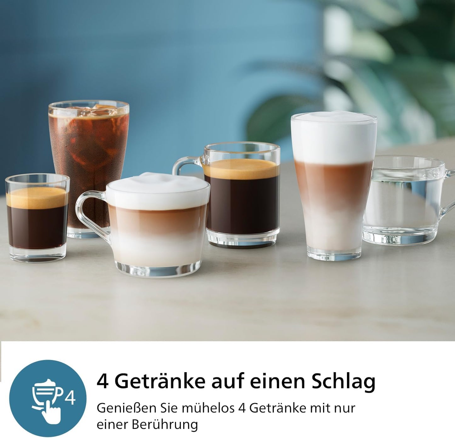 Philips 2300 Series Kaffeevollautomat - 4 Getränke, Modernes Farb-Touchscreen-Display, LatteGo-Milchsystem, SilentBrew, 100% Keramikmahlwerk, AquaClean Filter. Mattschwarz (EP2330/10)