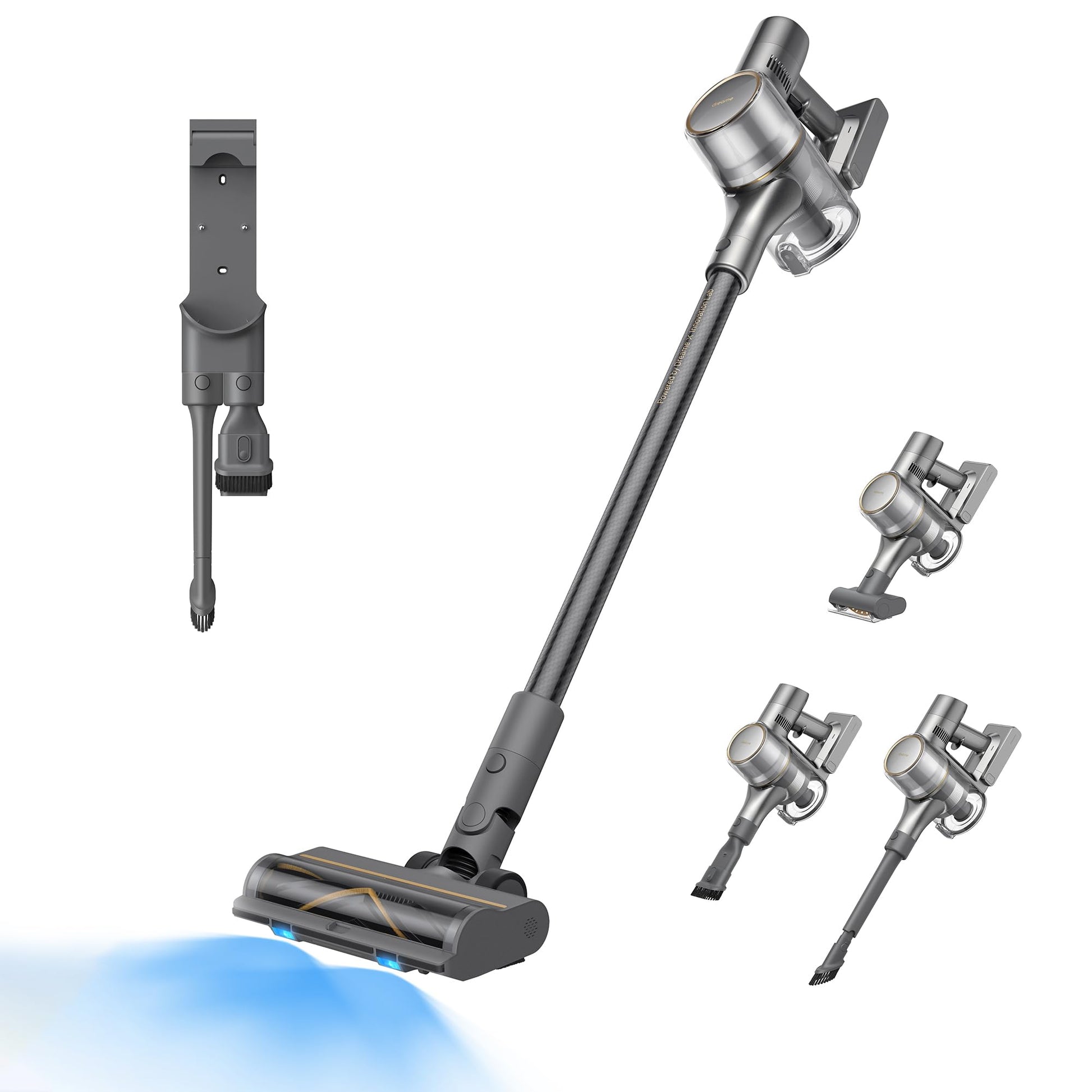 dreame Z30 Kabelloser Bodenstaubsauger, 310 AW Saugkraft, 90 min Max Reinigungszeit, Dust-Reveal-Technologie, Tierhaar-Entfernungswerkzeug, Multi-Flächen-Saugkraft, Schmutzerkennung