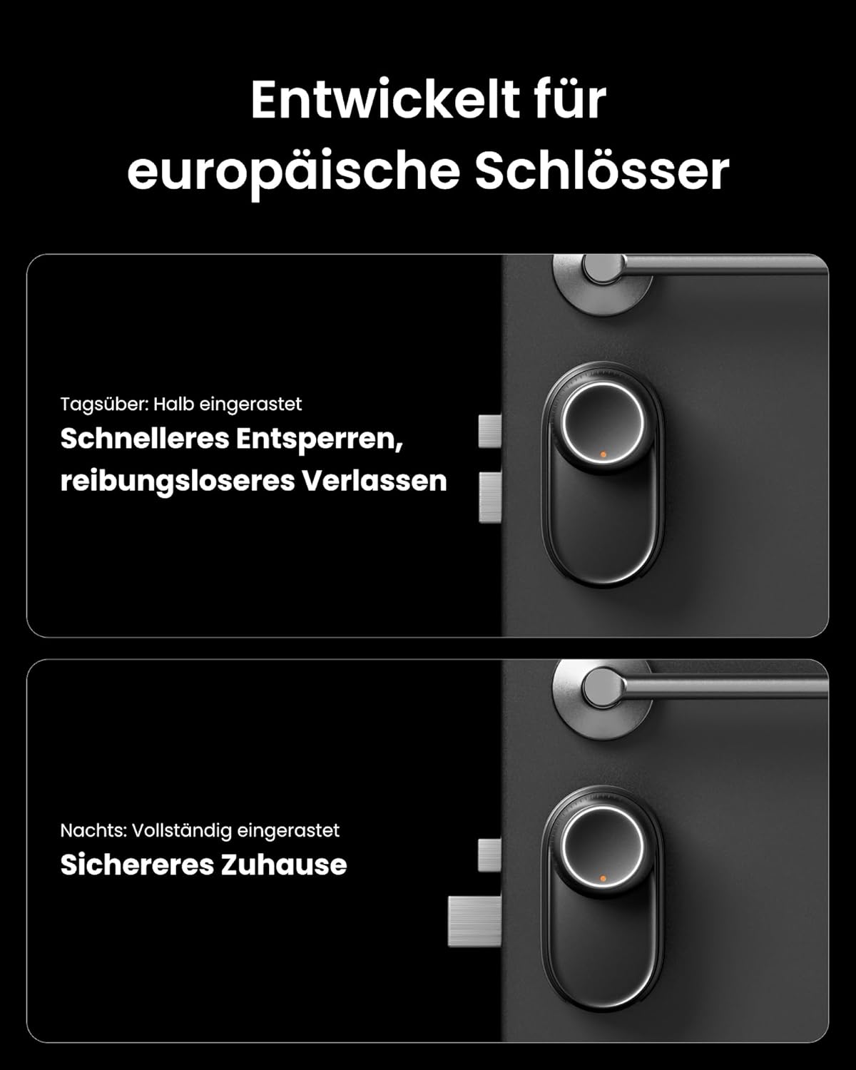 SwitchBot WLAN Smart Lock Ultra mit Keypad Vision, 3D-Gesichts-/Fingerabdruckerkennung, Elektronisches Türschloss mit Aufladbarem Akku, Öffnen per Gesicht, Fingerprint, Code, Alexa, unterstützt Matter