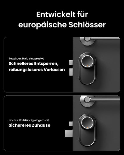 SwitchBot WLAN Smart Lock Ultra mit Keypad Vision, 3D-Gesichts-/Fingerabdruckerkennung, Elektronisches Türschloss mit Aufladbarem Akku, Öffnen per Gesicht, Fingerprint, Code, Alexa, unterstützt Matter