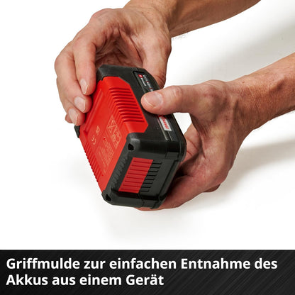 Original Einhell Akku PXC-Twinpack 4,0 Ah Power X-Change (Li-Ion, 18 V, 2x 4,0 Ah, für alle PXC-Geräte geeignet, proaktives Batteriemanagement, situativ angepasste Ladezyklen)