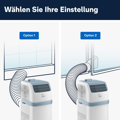 De'Longhi Pinguino Compact ES72 YOUNG, Mobiles Klimagerät, 8.300 BTU/h, für Räume bis zu 60m3, Entfeuchtungsfunktion, 24-Stunden-Timer, Energieeffizienzklasse A, Weiß