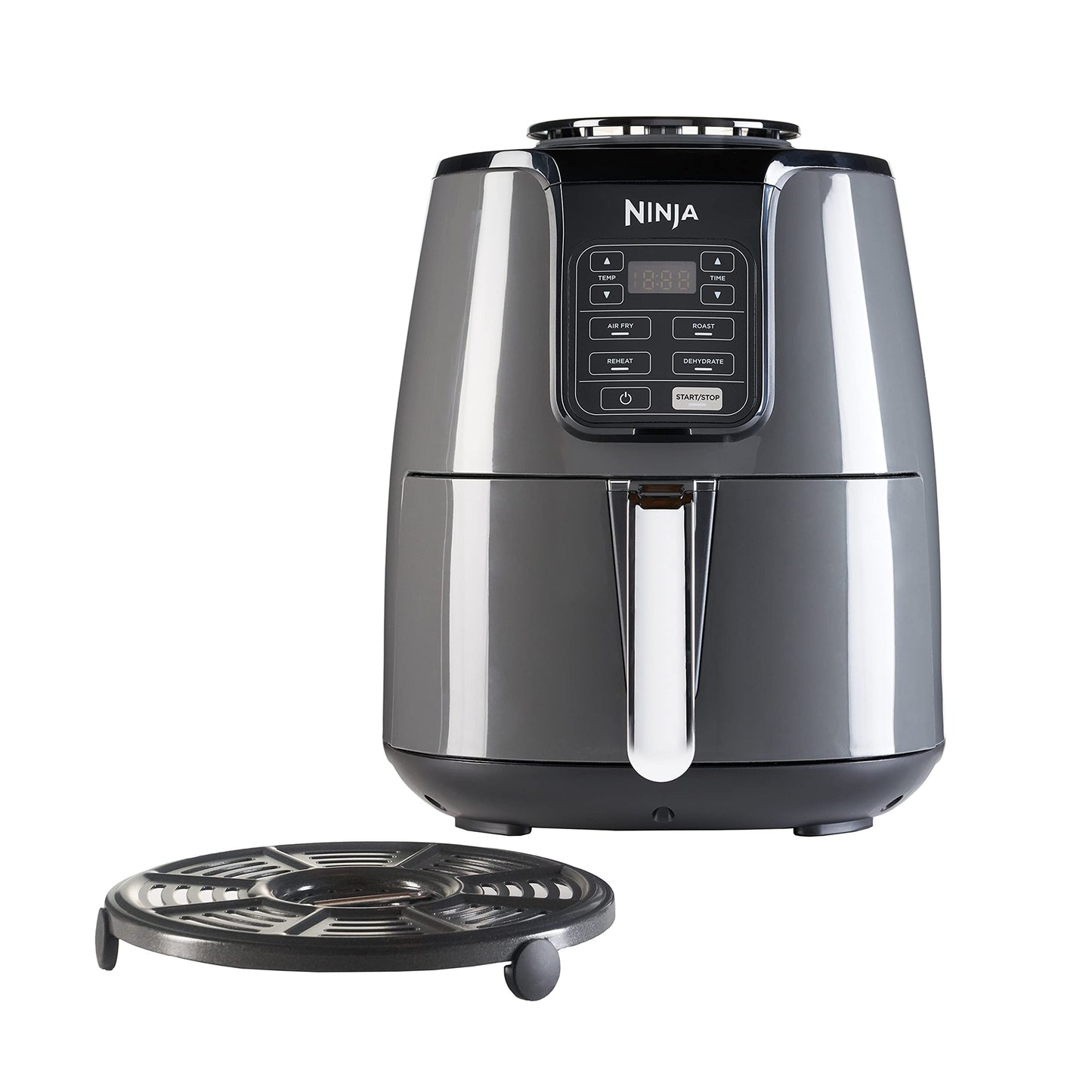 Ninja Foodi Dual Zone Digitale Heißluftfritteuse, 7,6L Airfryer, 2 Fächer, Antihaftbeschichtung, spülmaschinenfeste Körbe, 6-in-1, 4-6 Portionen, Schwarz AF300EU