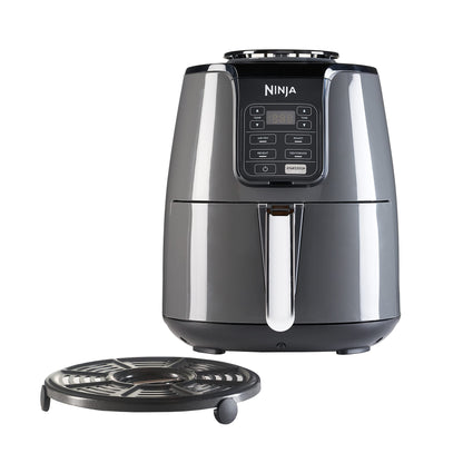 Ninja Foodi Dual Zone Digitale Heißluftfritteuse, 7,6L Airfryer, 2 Fächer, Antihaftbeschichtung, spülmaschinenfeste Körbe, 6-in-1, 4-6 Portionen, Schwarz AF300EU