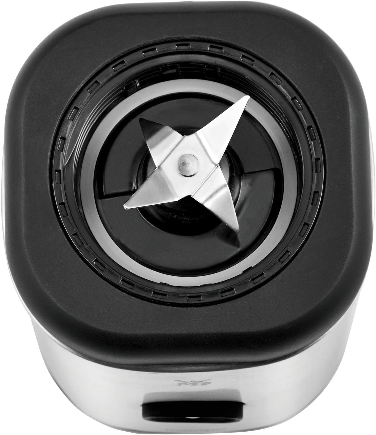 WMF Kult X Mix & Go Mini Smoothie Maker, Standmixer, Blender elektrisch, Shake Mixer 300 Watt Leistung, Tritan-Kunststoff Flasche 600ml, auslaufsicherer Schraubdeckel, rutschfeste Füße, Silber/Schwarz