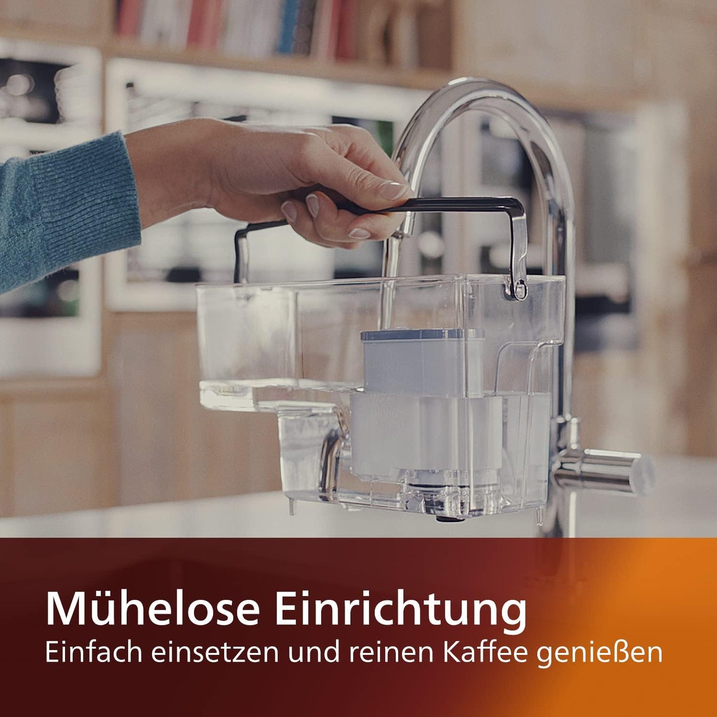 Philips AquaClean Filter, Kalkschutz, natürliche Kalkentfernung, verbesserter Kaffeegeschmack, einfache Installation, bis zu 5.000 Tassen ohne Entkalken, Click&Go-System, 2x Filter im Set (CA6903/22)