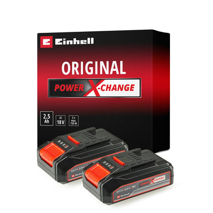 Original Einhell Akku PXC-Twinpack 4,0 Ah Power X-Change (Li-Ion, 18 V, 2x 4,0 Ah, für alle PXC-Geräte geeignet, proaktives Batteriemanagement, situativ angepasste Ladezyklen)