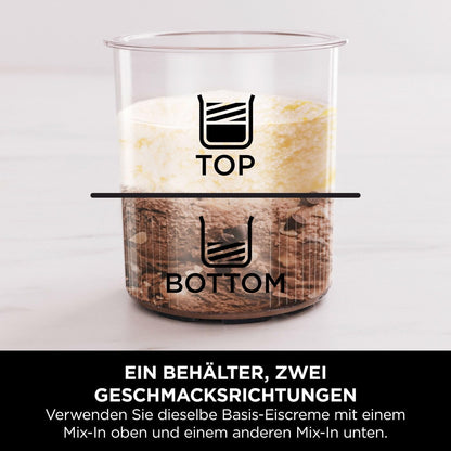 Ninja CREAMi Deluxe Eis-und Eisgetränkmaschine mit 3 Bechern, 10 Funktionen, macht Eiscreme, Gelato, Sorbet, Frozen Yoghurt, Milchshakes, Slushi & mehr, 2-in-1 Geschmacksoption, Silber, NC501EU