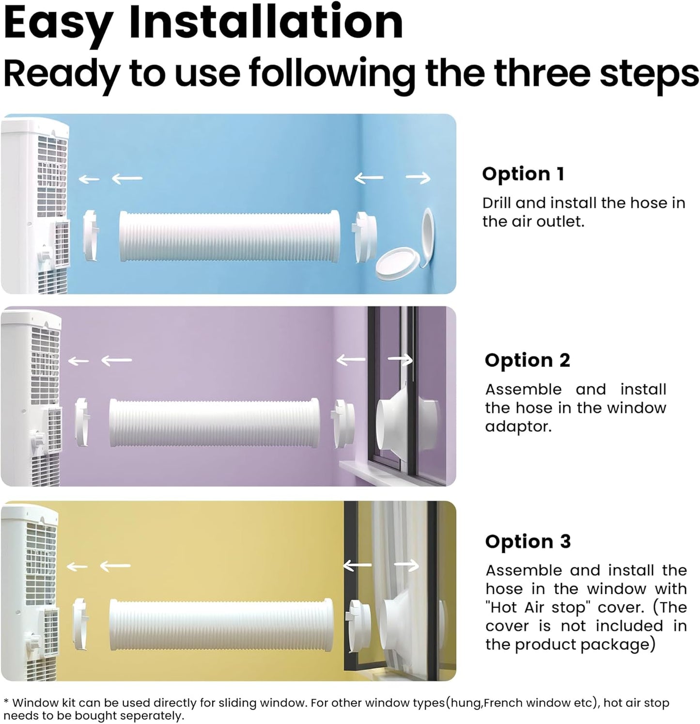 Comfee Mobiles Klimagerät Breezy Cool Pro 2.6,9000 BTU 2,6kW, Kühlen&Ventilieren&Entfeuchten,APP-Steuerung,Raumgröße bis 88m³(33㎡),Mobile Klimaanlage mit Abluftschlauch [Energieklasse A]