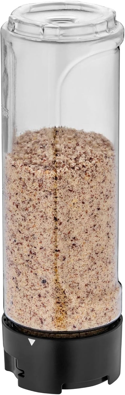 WMF Kult X Mix & Go Mini Smoothie Maker, Standmixer, Blender elektrisch, Shake Mixer 300 Watt Leistung, Tritan-Kunststoff Flasche 600ml, auslaufsicherer Schraubdeckel, rutschfeste Füße, Silber/Schwarz