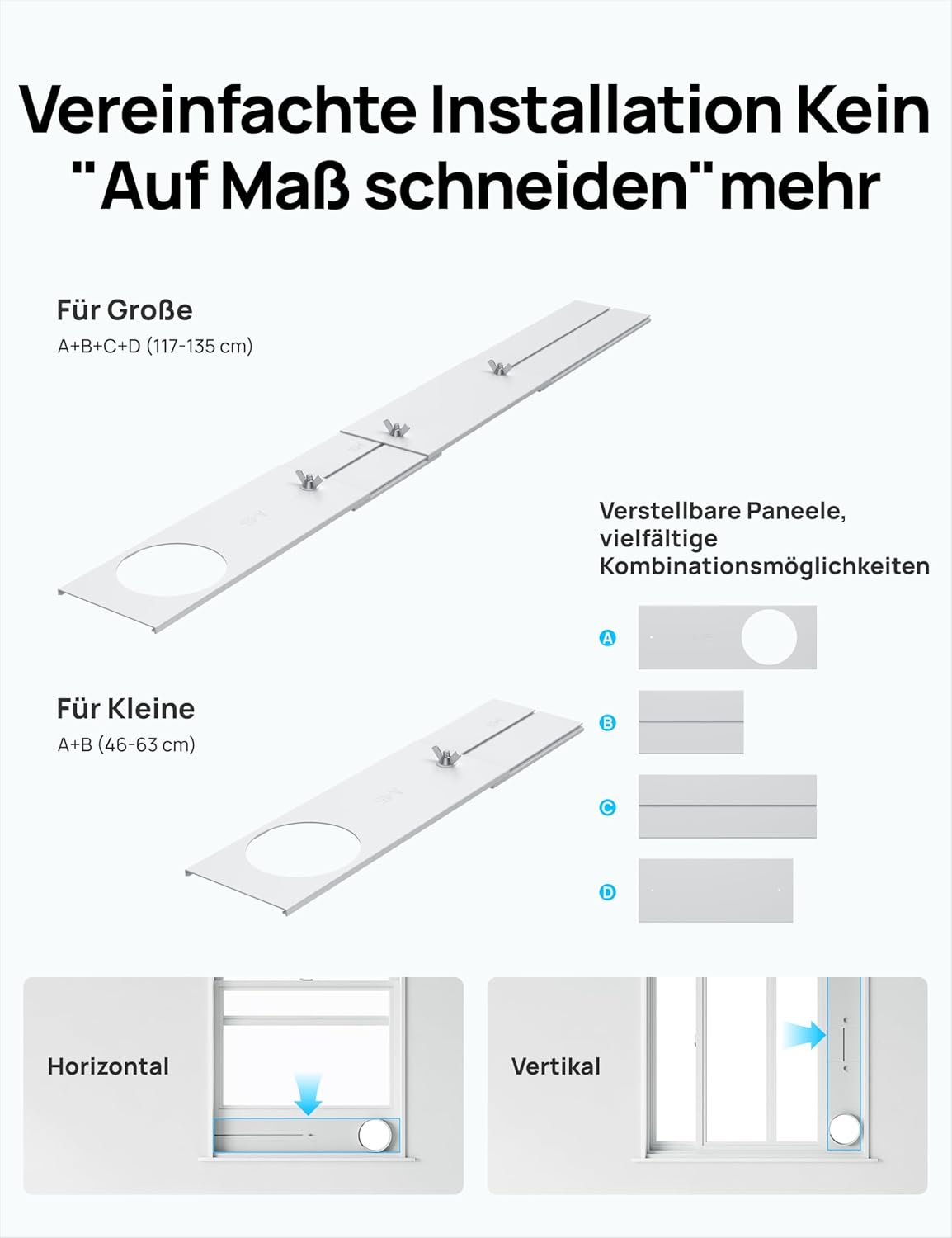 Dreo Tragbare Klimaanlagen, 10.000 BTU AC Einheit für Schlafzimmer mit Drainagefreier Kühlung, APP/Stimme/Fernbedienung, 24h Timer mit Ventilator & Luftentfeuchter, AC515S